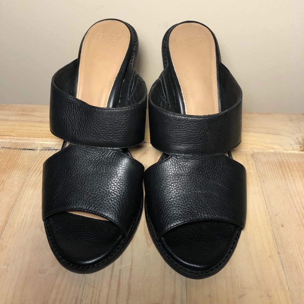 Women's UGG Celia Slide Black Leather